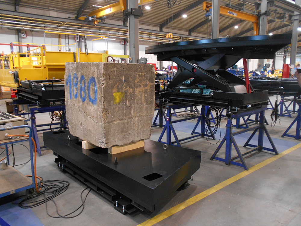 Mechanisch angetriebener Hubtisch