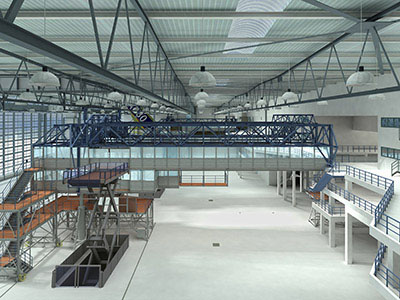 Stationäre Hubarbeitsbühne